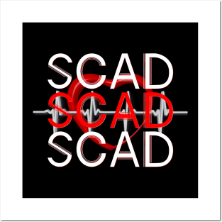 SCAD Female Heart Disease Heartbeat Posters and Art